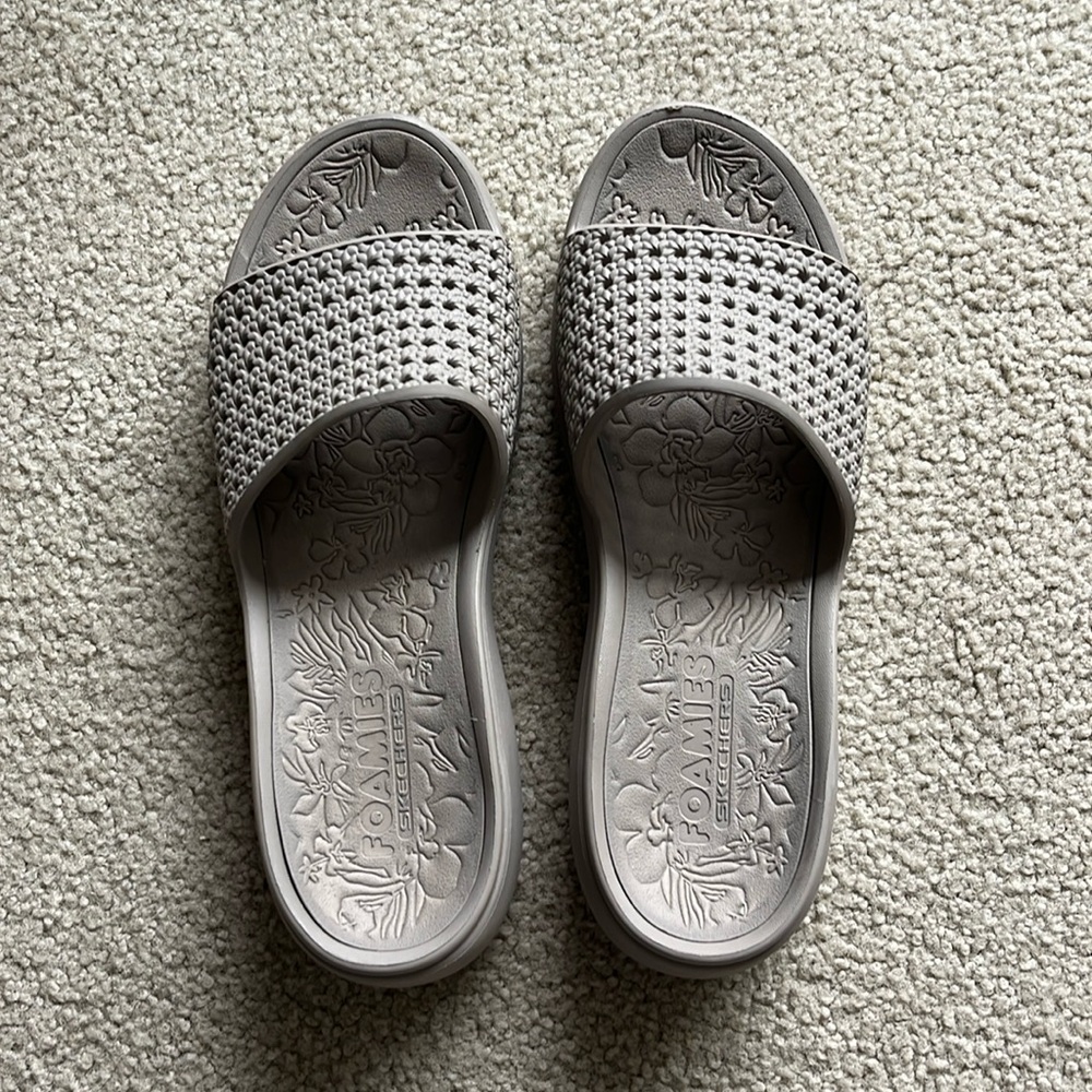 Skechers Foamies Sandals Slides Tan Size 11